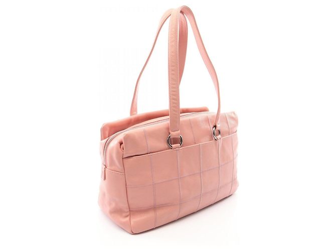 Borsa Tote Chanel Chocolate Bar Rosa - vista 2