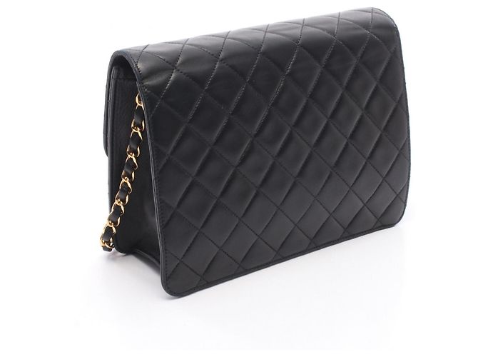 Borsa a tracolla Chanel Matelassé Single Flap Nero - vista 2