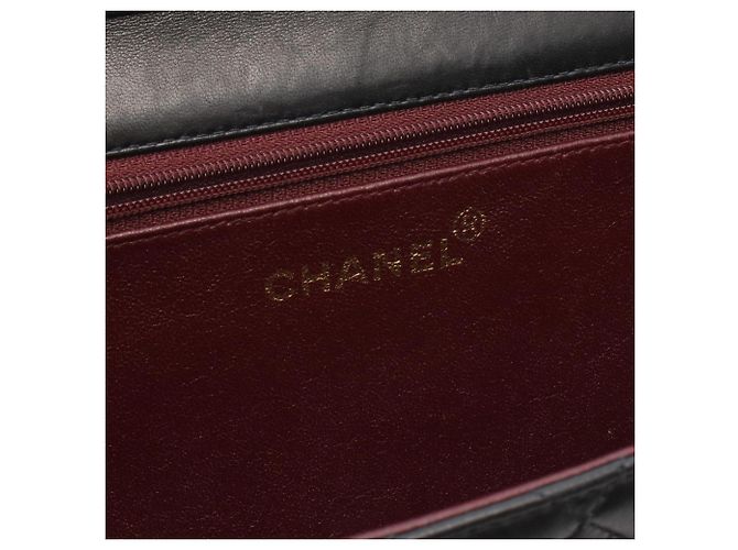 Borsa a tracolla Chanel Matelassé Single Flap Nero - vista 4