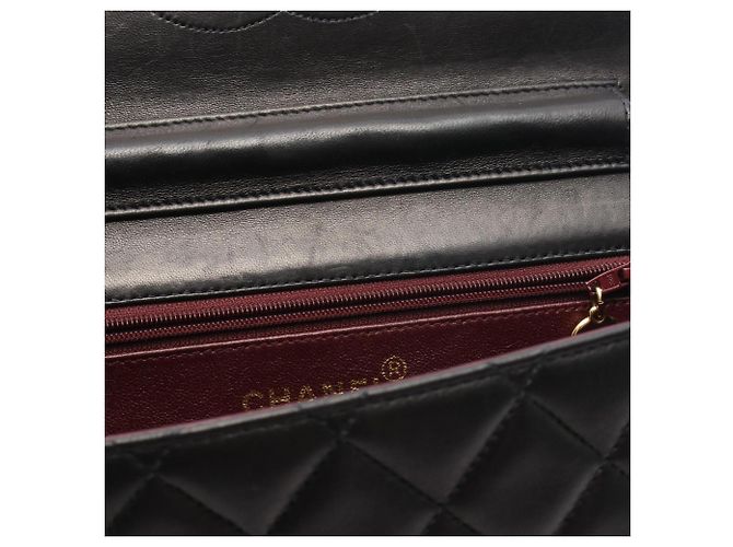 Borsa a tracolla Chanel Matelassé Single Flap Nero - vista 8