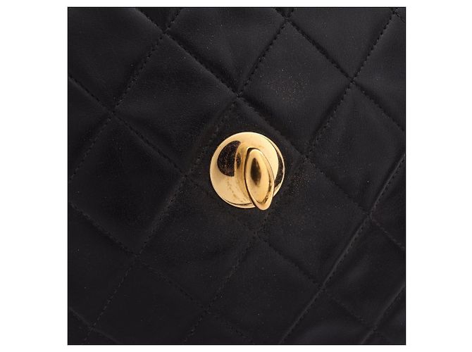 Borsa a tracolla Chanel Matelassé 34 Single Flap Nero - vista 12