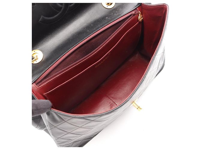Borsa a tracolla Chanel Matelassé 34 Single Flap Nero - vista 3