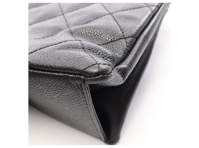 Borsa Tote Chanel Matelassé Marrone Nero - vista 11