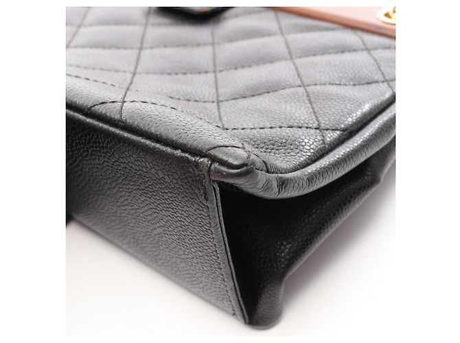 Borsa Tote Chanel Matelassé Marrone Nero - vista 12