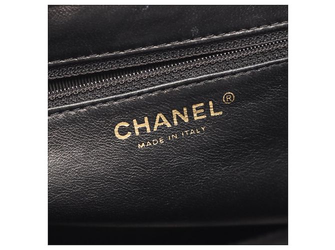 Borsa Tote Chanel Matelassé Marrone Nero - vista 4