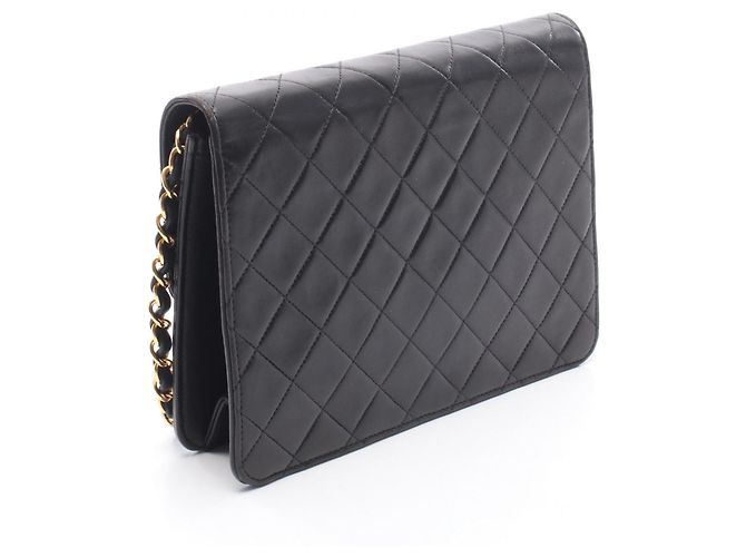 Borsa a tracolla Chanel Matelassé Single Flap Nero - vista 2