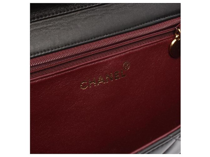 Borsa a tracolla Chanel Matelassé Single Flap Nero - vista 4