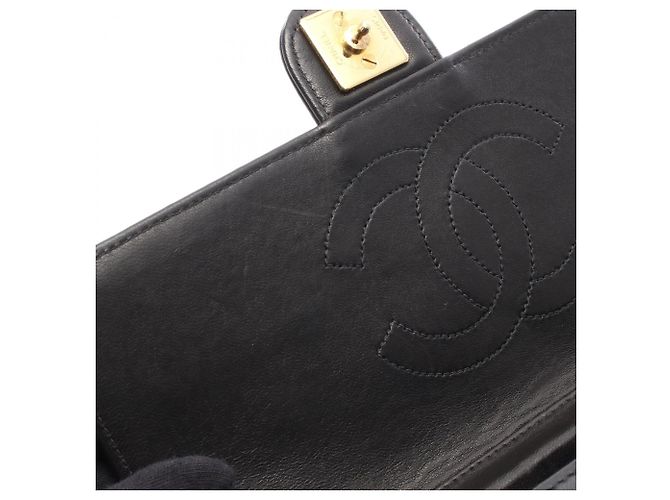 Borsa a tracolla Chanel Matelassé Single Flap Nero - vista 6
