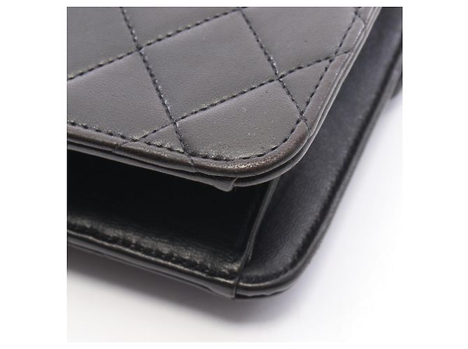 Borsa a tracolla Chanel Matelassé Single Flap Nero - vista 7