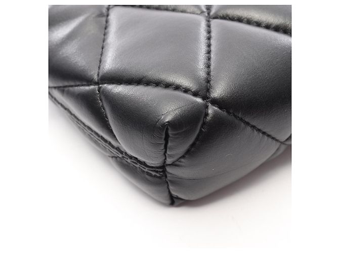 Camera Borsa a tracolla in pelle nera Balenciaga Nero - vista 6