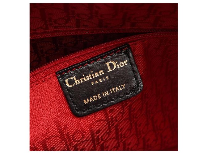 Borsa a 2 vie Christian Dior Dior Lady Large Cannage Nero - vista 4
