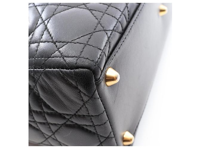 Borsa a 2 vie Christian Dior Dior Lady Large Cannage Nero - vista 8