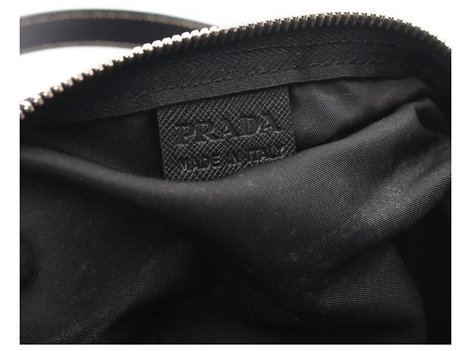 Borsa Tote Prada in nylon nero e pelle - vista 4