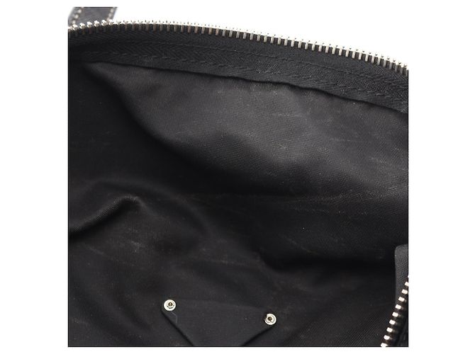 Borsa Tote Prada in nylon nero e pelle - vista 5