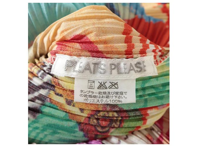 T-shirt Pleats Please multicolor Polyster M Verde - vista 6