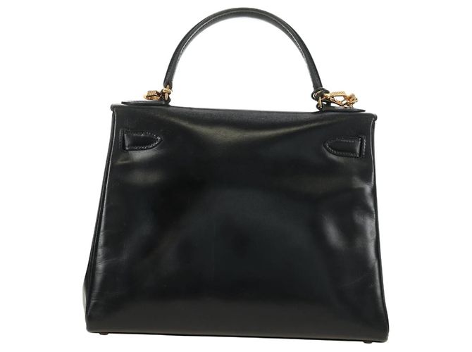 Hermès Hermes Kelly Black Box Calf con Hardware Gold 28 Nero - vista 2