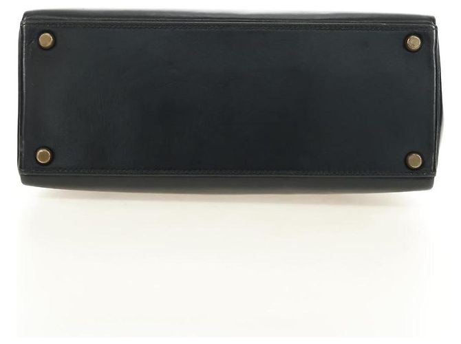Hermès Hermes Kelly Black Box Calf con Hardware Gold 28 Nero - vista 6