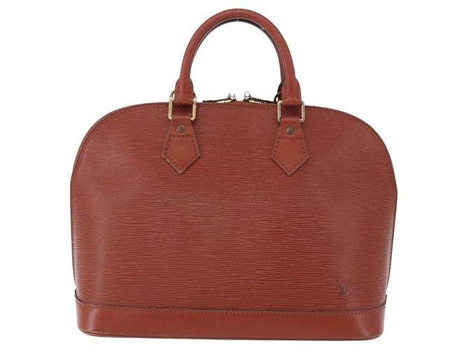 Borsa LOUIS VUITTON Epi Alma Kenya Brown M52143 LV Auth BA14085 - vista 13