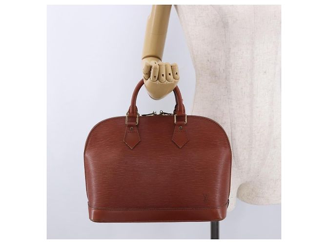Borsa LOUIS VUITTON Epi Alma Kenya Brown M52143 LV Auth BA14085 - vista 22