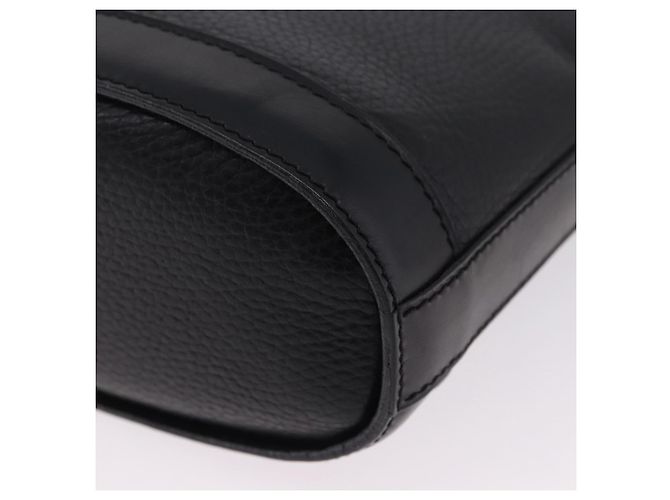 16 Céline CELINE Schultertasche aus Leder Schwarz Gold Auth 193528 Golden - Ansicht 14