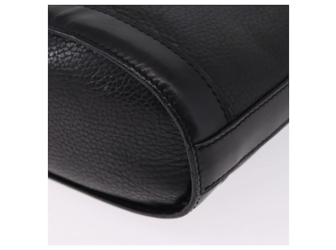 16 Céline CELINE Schultertasche aus Leder Schwarz Gold Auth 193528 Golden - Ansicht 16