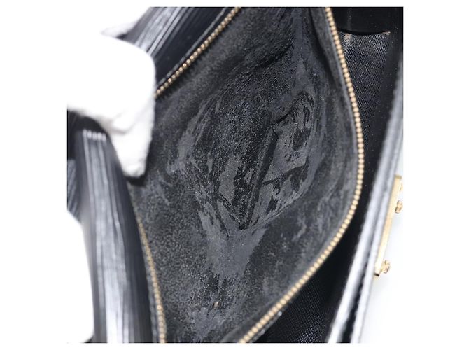 LOUIS VUITTON Epi Serie Dragonne Clutch Bag Black Noir M52612 LV Auth ep15521 Nero - vista 11