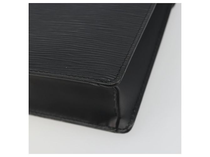 LOUIS VUITTON Epi Serie Dragonne Clutch Bag Black Noir M52612 LV Auth ep15521 Nero - vista 15