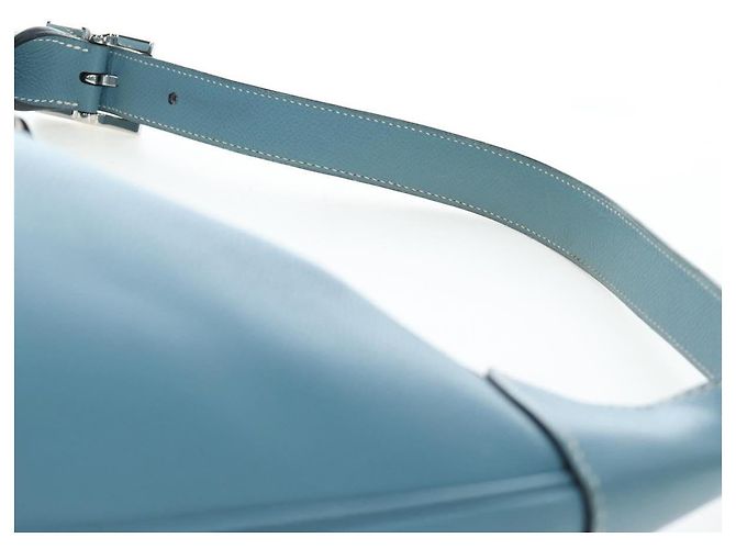 Hermès HERMES Trim 38 Borsa a tracolla in pelle azzurro chiaro argento Auth 191823M Blu chiaro - vista 15