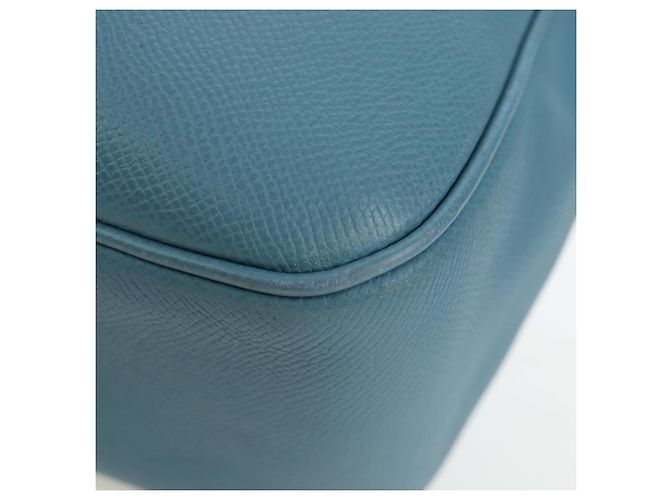 Hermès HERMES Trim 38 Borsa a tracolla in pelle azzurro chiaro argento Auth 191823M Blu chiaro - vista 19