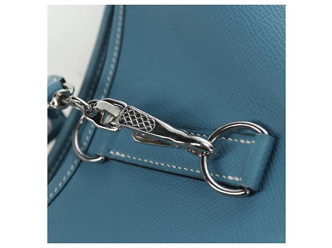 Hermès HERMES Trim 38 Borsa a tracolla in pelle azzurro chiaro argento Auth 191823M Blu chiaro - vista 20