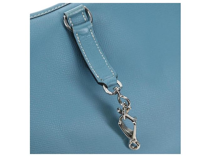 Hermès HERMES Trim 38 Borsa a tracolla in pelle azzurro chiaro argento Auth 191823M Blu chiaro - vista 21