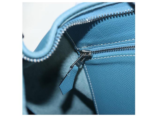 Hermès HERMES Trim 38 Borsa a tracolla in pelle azzurro chiaro argento Auth 191823M Blu chiaro - vista 27