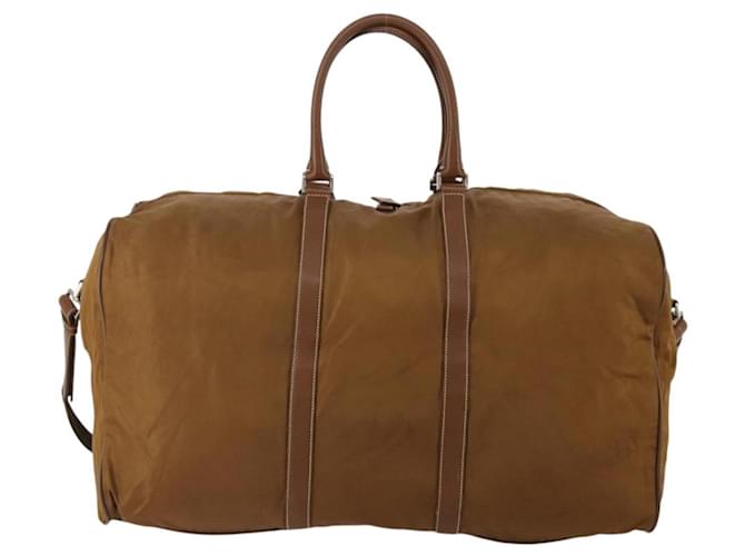 Borsa Boston PRADA Nylon 2way Marrone Argento Auth 189699 - vista 2