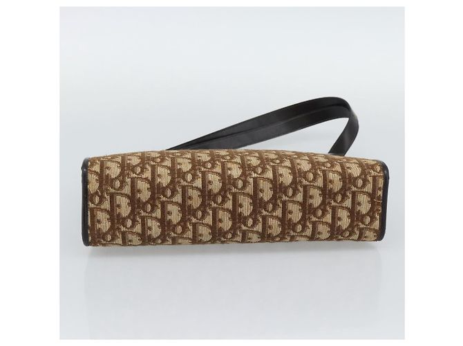 Borsa a tracolla Christian Dior Trotter Canvas Beige Oro Autentica 193146 D'oro - vista 5