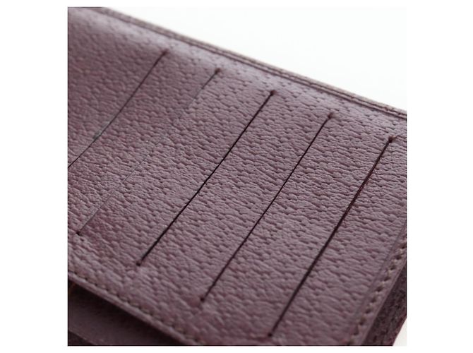 FENDI Zucca Canvas Trifold Wallet Nylon Leather Bordeaux Silver Auth am12141V - view 23
