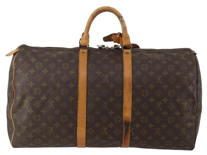 LOUIS VUITTON Monogram Keepall 55 Boston Bag M41424 LV Auth bs36206 Monogramm - Ansicht 2