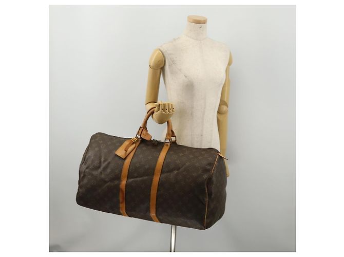 LOUIS VUITTON Monogram Keepall 55 Boston Bag M41424 LV Auth bs36206 Monogramm - Ansicht 24
