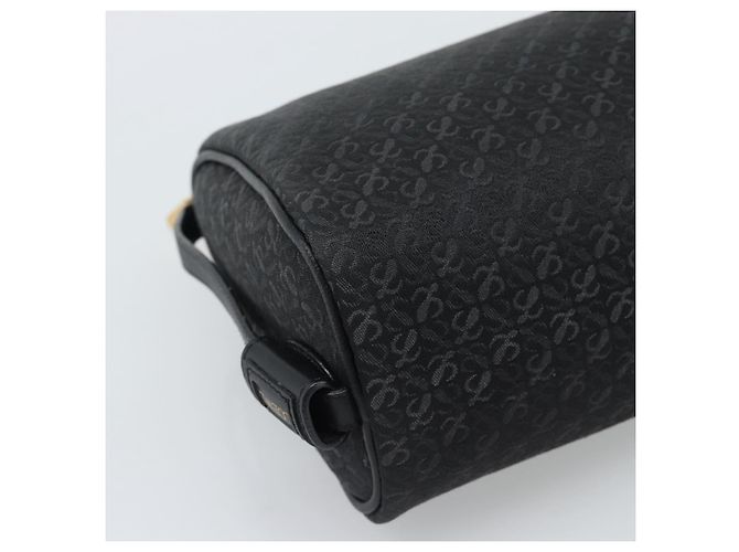 LOEWE Anagram Clutch Bag Canvas Schwarz Goldfarben Auth ep15245 - Ansicht 14