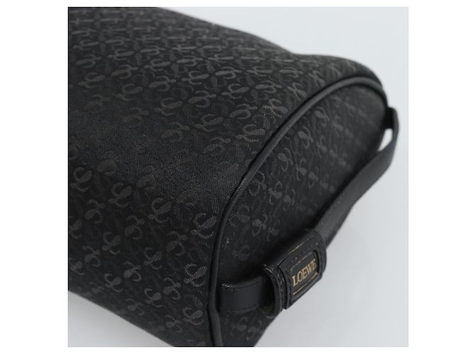LOEWE Anagram Clutch Bag Canvas Schwarz Goldfarben Auth ep15245 - Ansicht 15