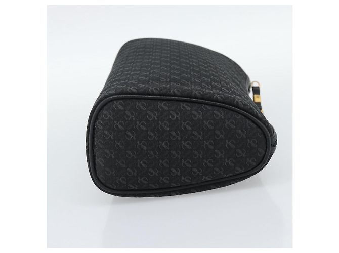 LOEWE Anagram Clutch Bag Canvas Schwarz Goldfarben Auth ep15245 - Ansicht 4