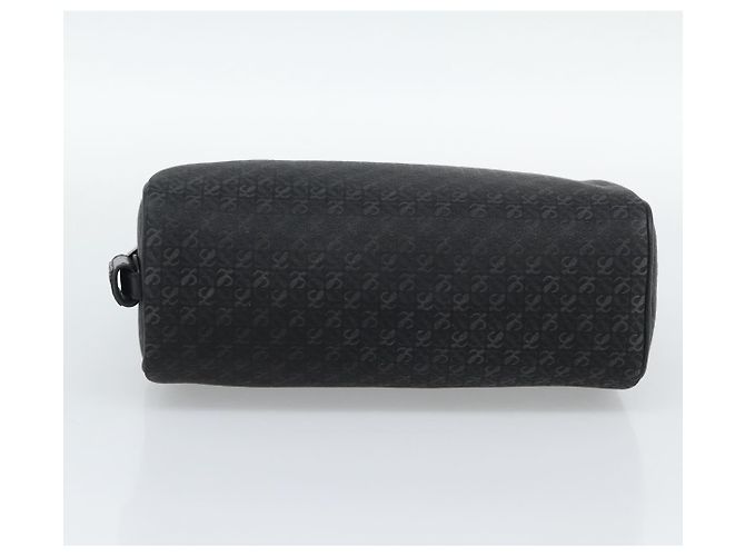 LOEWE Anagram Clutch Bag Canvas Schwarz Goldfarben Auth ep15245 - Ansicht 6