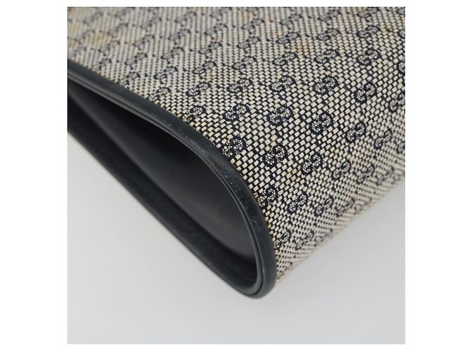 Borsa a Spalla GUCCI Micro GG Canvas Navy Gold Tone Auth ep15230 Blu navy - vista 15
