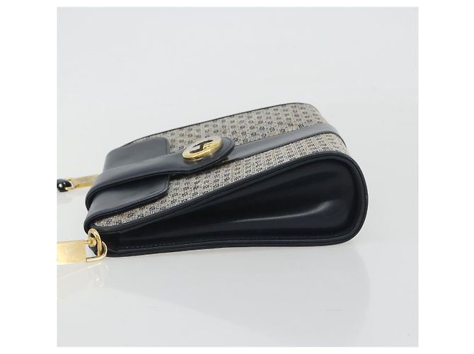Borsa a Spalla GUCCI Micro GG Canvas Navy Gold Tone Auth ep15230 Blu navy - vista 4