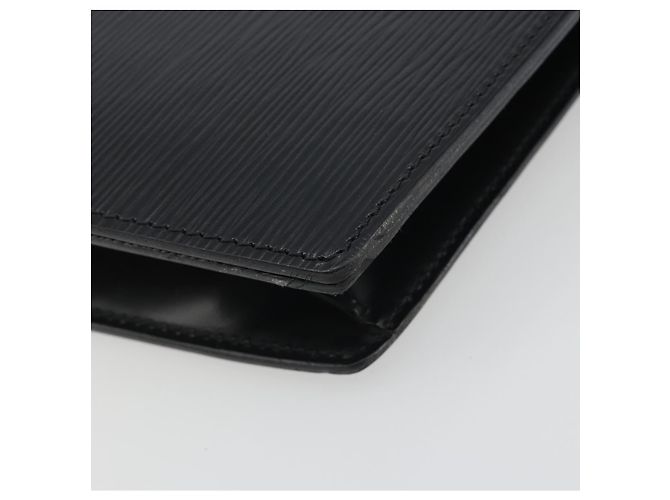 Clutch LOUIS VUITTON Epi Trapeze Black M80165 LV Auth ep15536A Nero - vista 14