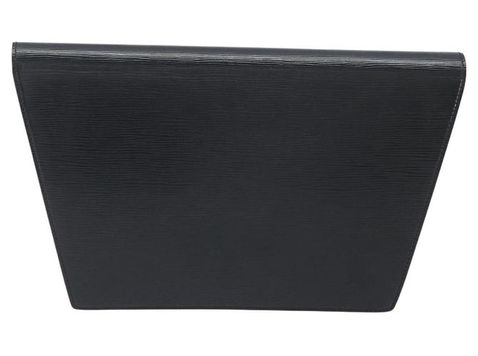 Clutch LOUIS VUITTON Epi Trapeze Black M80165 LV Auth ep15536A Nero - vista 2