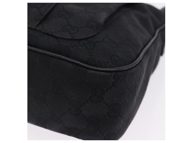Borsa a Spalla GUCCI GG Canvas Nera Argento 131211 Auth 193541 Nero - vista 14