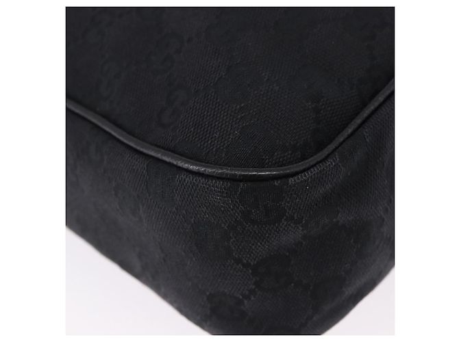 Borsa a Spalla GUCCI GG Canvas Nera Argento 131211 Auth 193541 Nero - vista 15