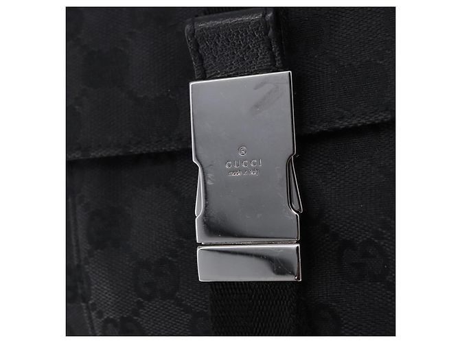Borsa a Spalla GUCCI GG Canvas Nera Argento 131211 Auth 193541 Nero - vista 17