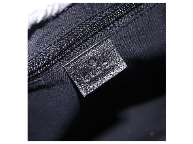 Borsa a Spalla GUCCI GG Canvas Nera Argento 131211 Auth 193541 Nero - vista 18