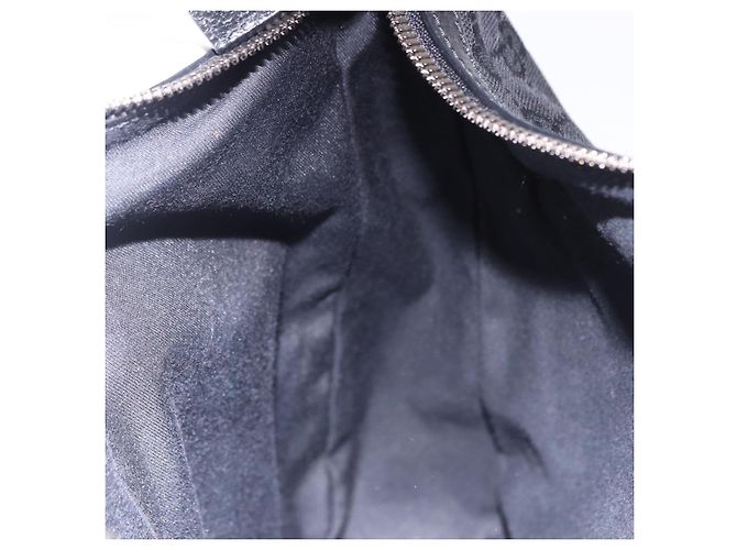 Borsa a Spalla GUCCI GG Canvas Nera Argento 131211 Auth 193541 Nero - vista 20